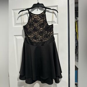 Emerald Sundae Black Lace Mini Dress